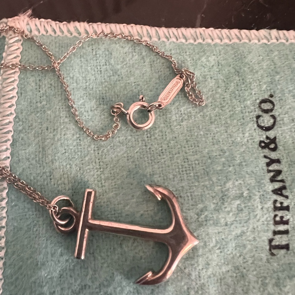 Tiffany & Co Sterling silver Anchor Necklace